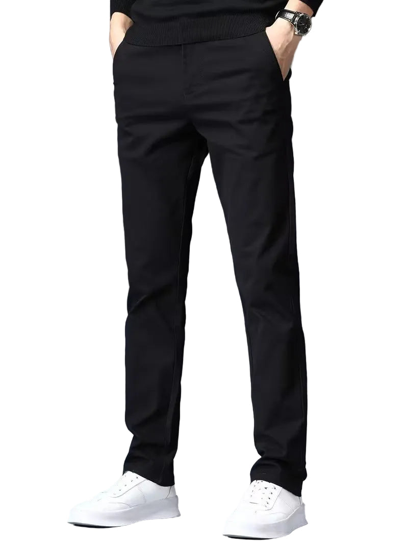 Men’s Slim-Fit Pants with Tapered Legs