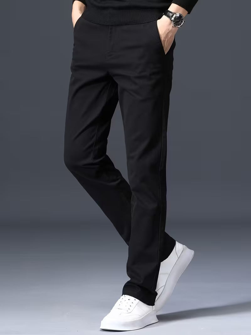 Men’s Slim-Fit Pants with Tapered Legs
