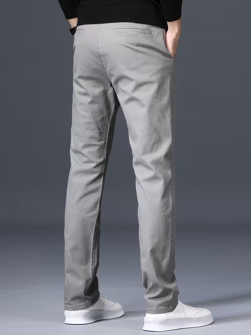 Men’s Slim-Fit Pants with Tapered Legs
